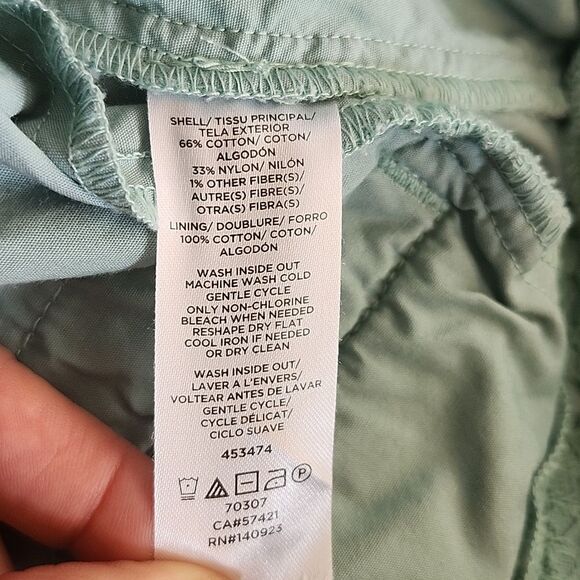 LOFT Outlet Sage Mint Green 4" Shorts, Lace Overlay, 4 Pockets, Size 6 - Picture 6 of 6